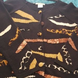 BLACK Sweater with embellishments